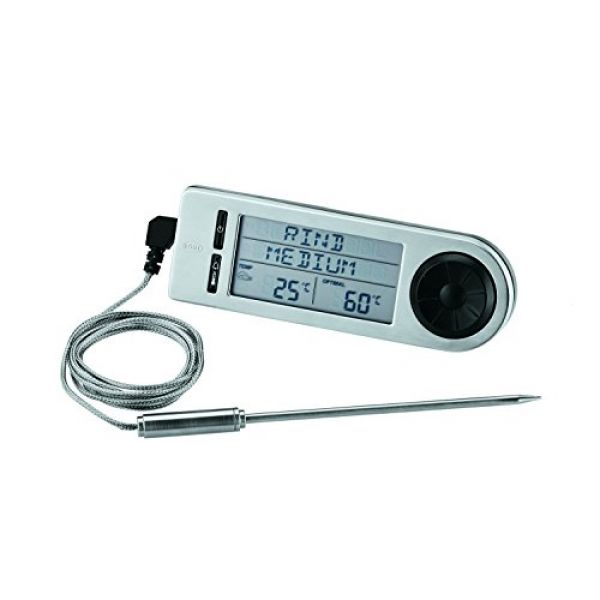 Digitales RÖSLE Bratenthermometer mit 5 Garstufen und Magnethalterung