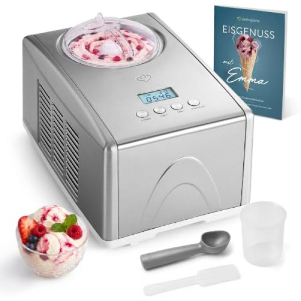 Eis-, Frozen Yoghurt- und Softeismaschine Emma mit Kompressor