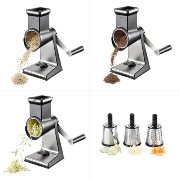 Gefu TRANSFORMA Küchenreibe mit Kurbel