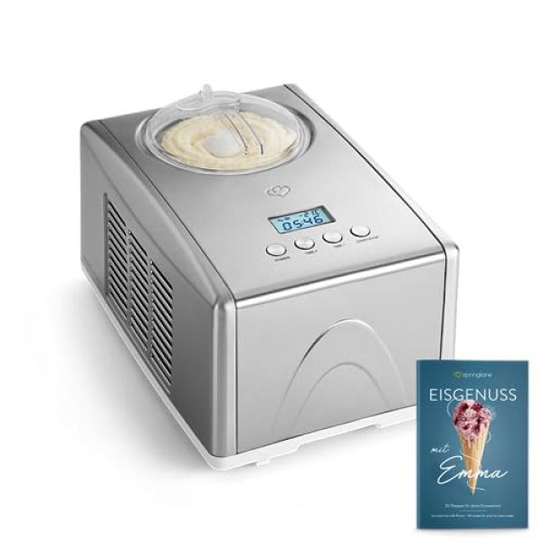 Eis-, Frozen Yoghurt- und Softeismaschine Emma mit Kompressor 