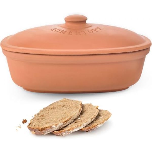 Römertopf als Brottopf aus Keramik