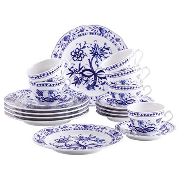 Kahla Kaffeeservice mit Zwiebelmuster